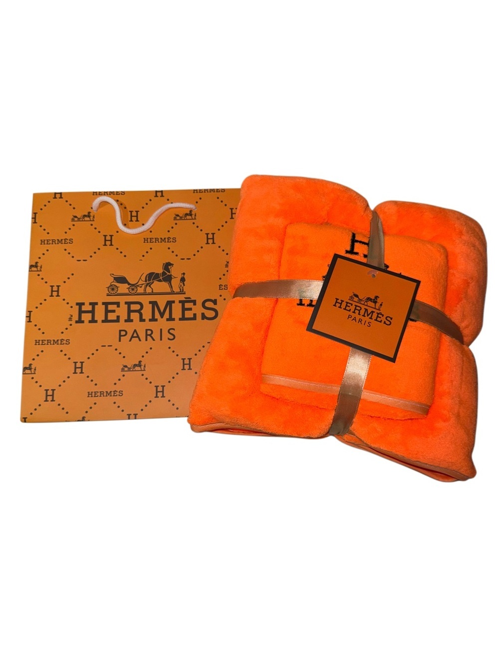 Luxury Inspired Orange Towel Set